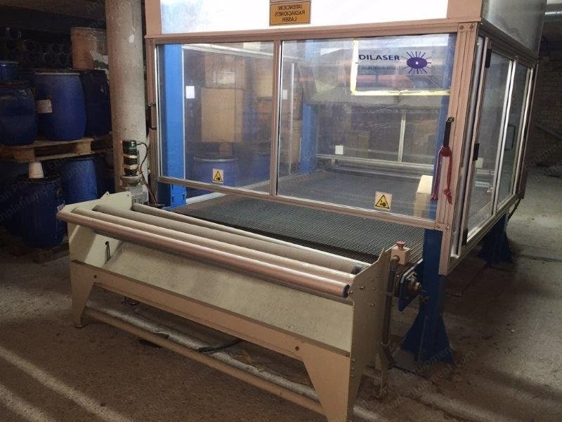 Dilaser, T42, 2003, Laser Fabric Cutting Machine, Width 2000mm, Unwinding and Winding Unit