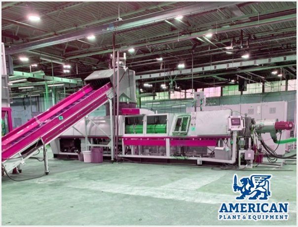 Orbis, 150mm Reclaim Line, 2019, 150mm Extruder, 900 kg/hr Capacity, with Rotogran Granulator and Vecoplan Shredder
