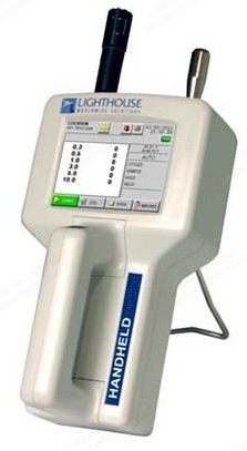 IDM, Model 5016, Hand-Held Particle Tester, 0.5 to 25.0um Size Range, 0.1 CFM Flow Rate, 3.5 Inch Color Touch Screen