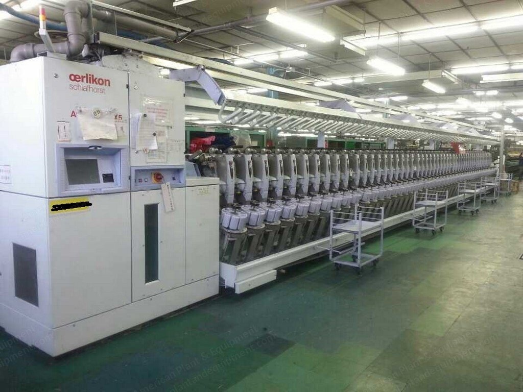 Schlafhorst, X5, 2011, 50 Spindles, Worsted Acrylic Spun Yarn Winding