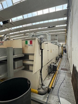 Unitech, Red Evo 7, 2017, 2400mm Working Width, 6 Chambers, Gas Heated, Pin Chain