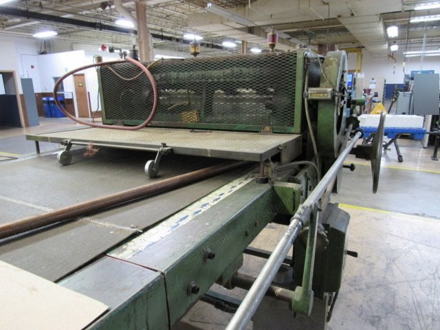 Beck, 45 Inch Sheeter, One Roll Shafted Unwind, Conveyor Delivery, DC Drive