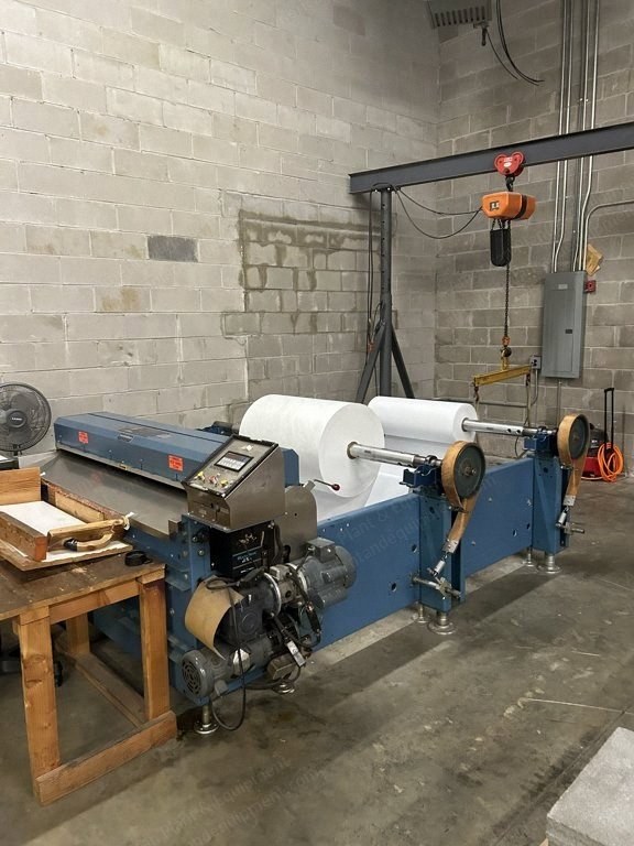 Rosenthal, WAS-5-H2IBZEVVA, 60 inch Sheeter, Two 2000lb Shafted Unwinds, Razor Slitters