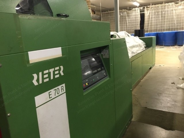 Rieter, E 70, 1998, 24" Can Diameter, 45" Can Height, 1 Delivery