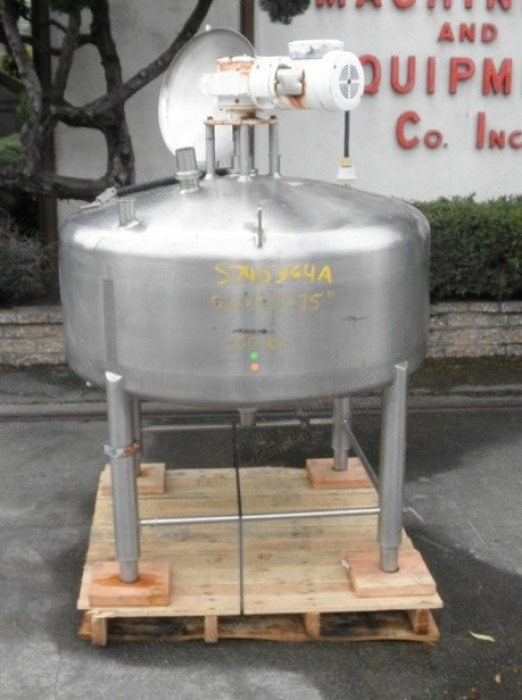 APV, CLA, 150 Gallon, Stainless Steel Tank, Scrape Agitator, 48" x 17"