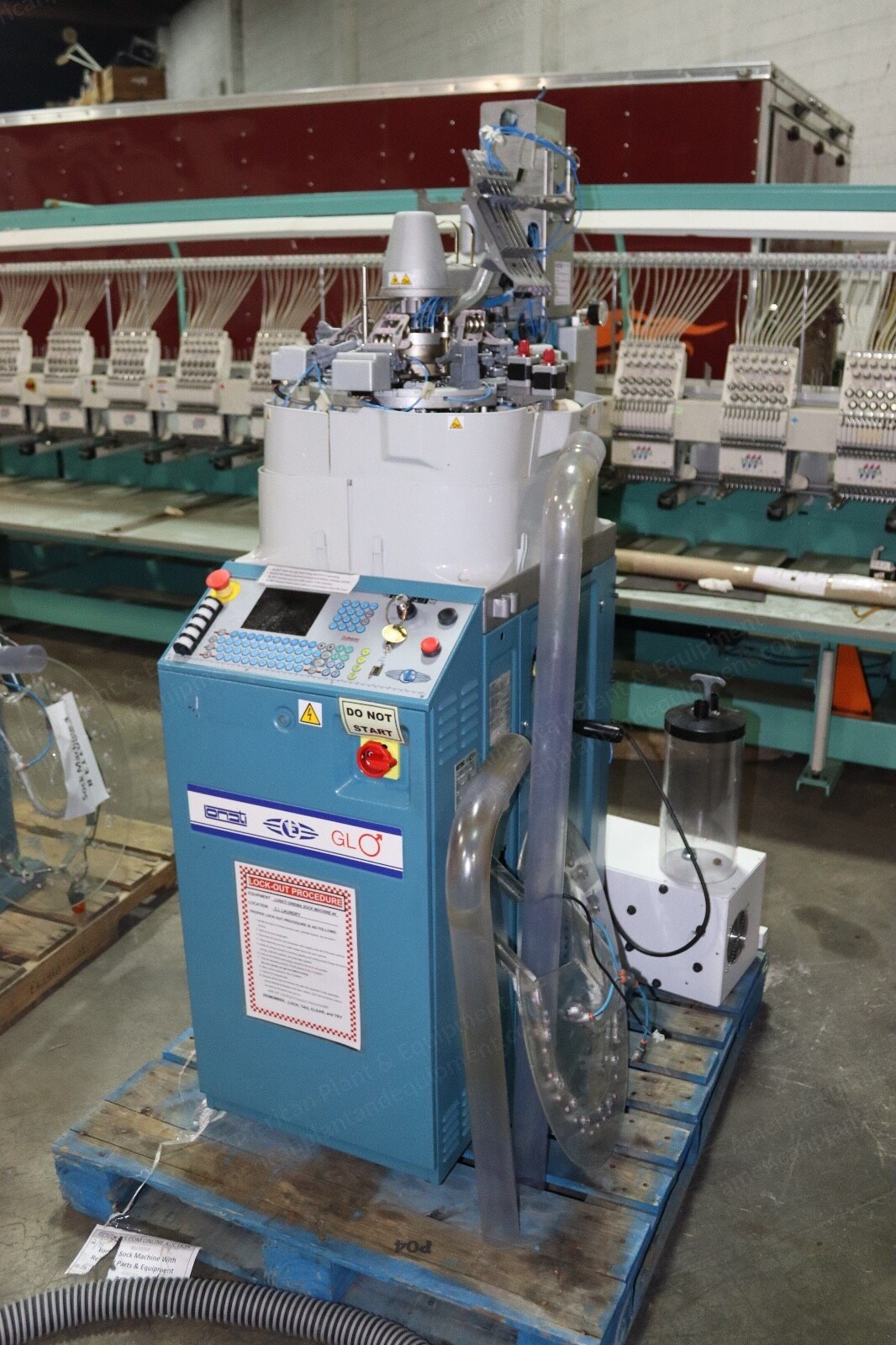 Lonati, GL544, 2011, 4 Feed Sock Knitting Machines, 4 in Cylinder, 216 Needles, Needle Gauge 36, Terry, 2 Units