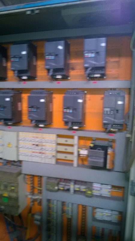Stentex Tenter Frame, 2200mm, 1993, 4 Chambers, Gas Heated, Mahlo, Padder, Vertical Pin Chain