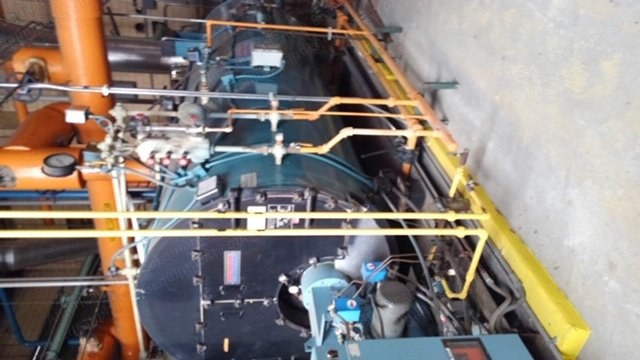 Burnham, 2002, 250 HP, Gas and No. 2 Oil Fired, 150 PSI