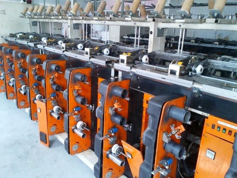 Menegatto, Air Jet T189+9, 2000, 18 Winding Positions, 230mm Tube Length, Lycra Air Covering Machine