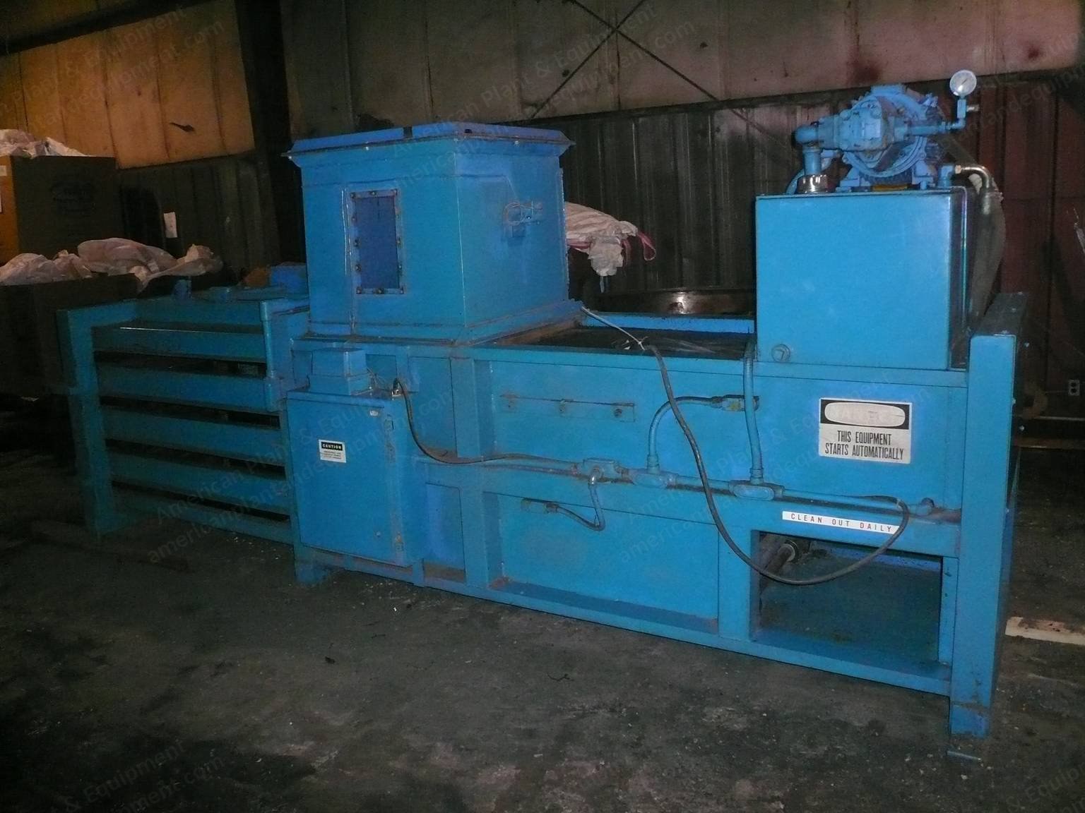 Maren Engineering, Model 60, 1988, Horizontal Baler, 5' x 3' Bale Size, 15 HP