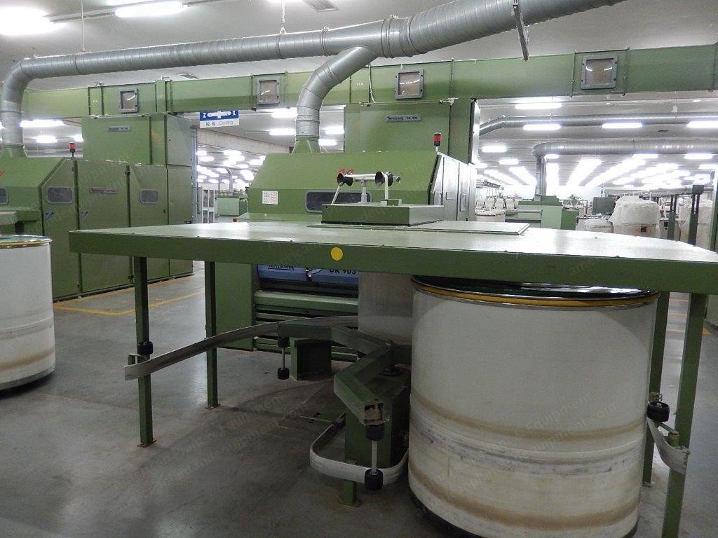 Trutzschler, DK903, 2002, Carding Machines, with Chute Feed DFK, Can Size 40x48"