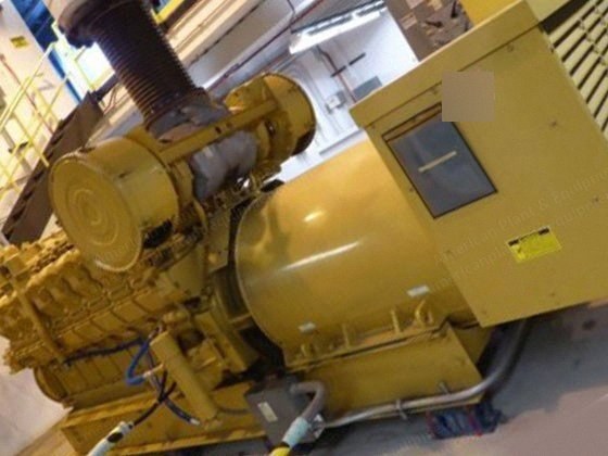 Caterpillar, 3516 DITA, 1991, 1750kW, 480V, 60Hz, 3 Phase, Standby Diesel Generator