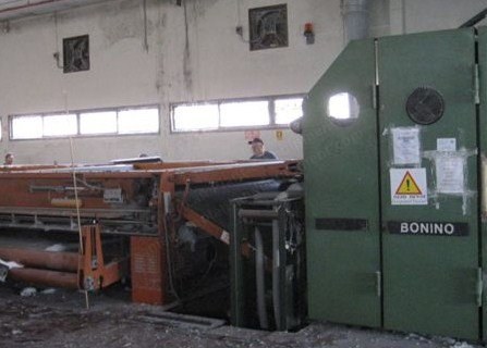 Bonino, 3 Cylinder Carding Machine, Automatex Crosslapper, 3300x3300mm, 1990