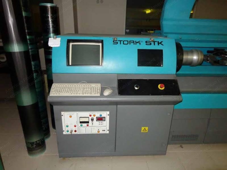 Stork, LEN-4003, 1999, Laser Engraving Machine, 35000mm Length, Electrox N1000 Watt Laser