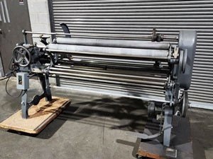 Utica, Fabric Roll Slitter, 68" Overall Shaft, 12" Blade, 220V