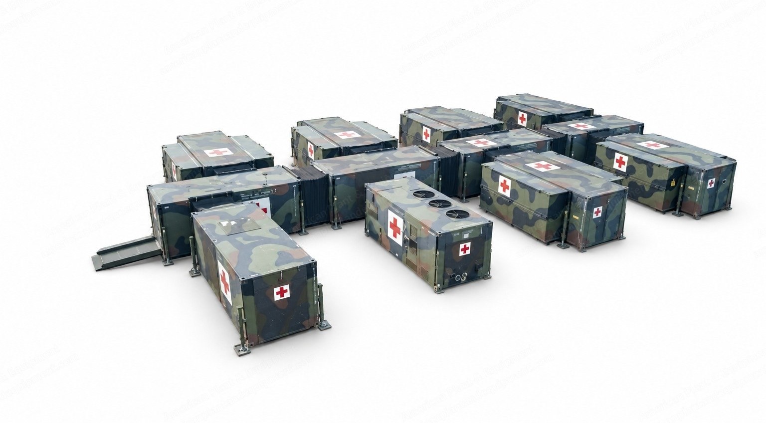 Mobile Field Hospital Complex, Containerised, 2 Surgical Containers, 12 ICU Beds, NBC Protection, Own Generators (2 Units)