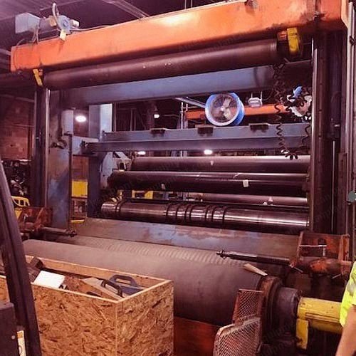 Black Clawson, Slitter Rewinder, 1989, 120 inch Width, 72 inch Shaftless Rewind, 5000 FPM
