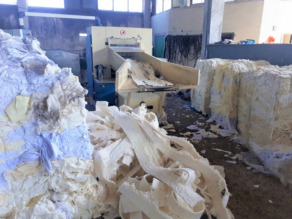 Becherini, Tearing Machine, 1990, 3 Drums, 1900mm Working Width, 1300 kg/h Capacity