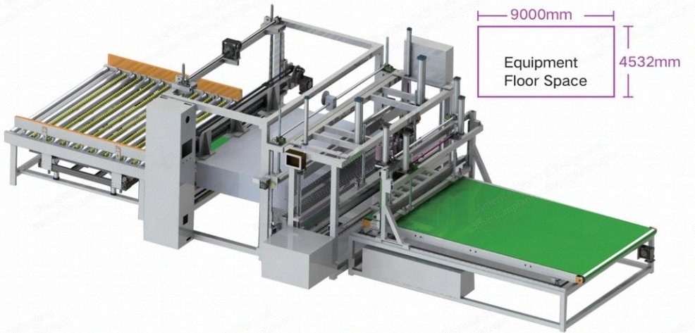 NovaStar, MA260, Auto Foam Stuffer and Sock Closer Machines, Max Mattress Width 2100mm, Max Mattress Height 450mm