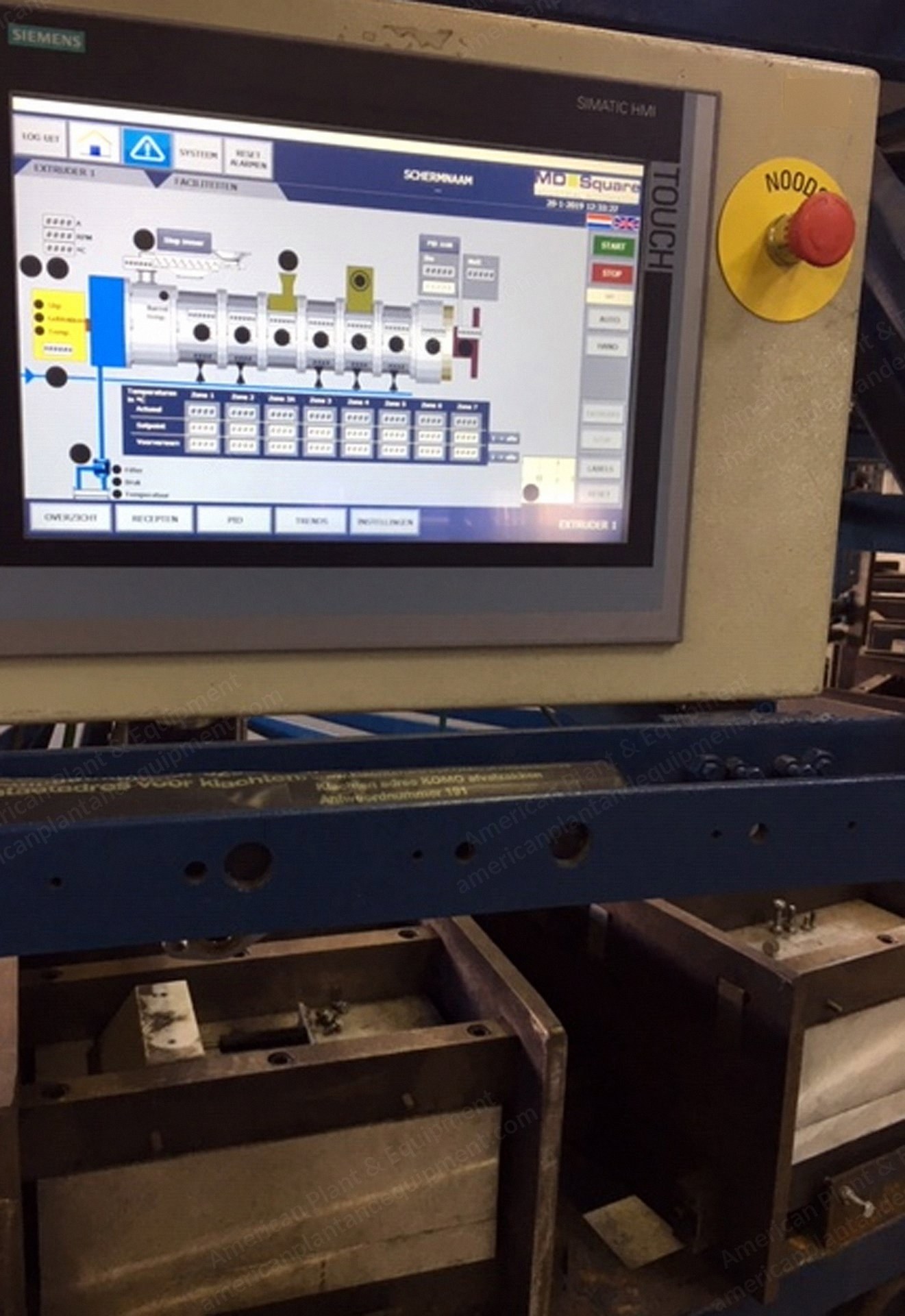 Berstorff, 130-32, 1997, Double Screw Extruder, 2x130mm, 32 L/D, 550 kW