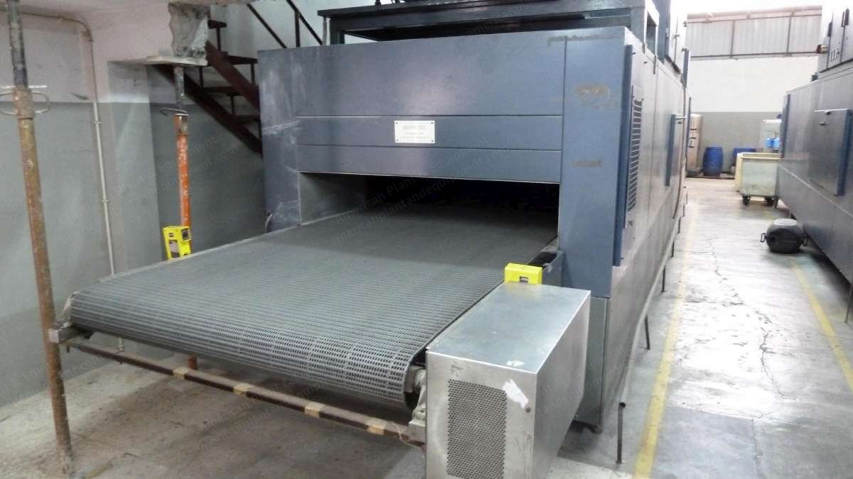 Strayfield HF Dryer, 85 kW, 1400mm Band Width, 110 kg/hr Evaporation