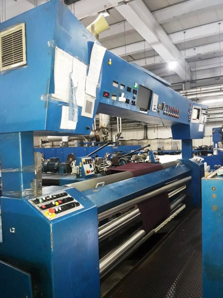 Bruckner Stenter, 3400mm Working Width, 1998, 6 Chambers, Pin and Clip, Oil Heated