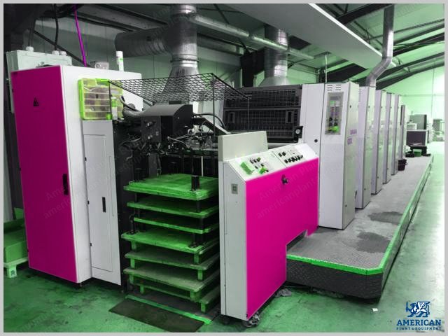 Roland, R305 HOB+P+L, 2001, 5 Colors, Perfector 2/3, Chamber Doctor Blade, IR Dryer