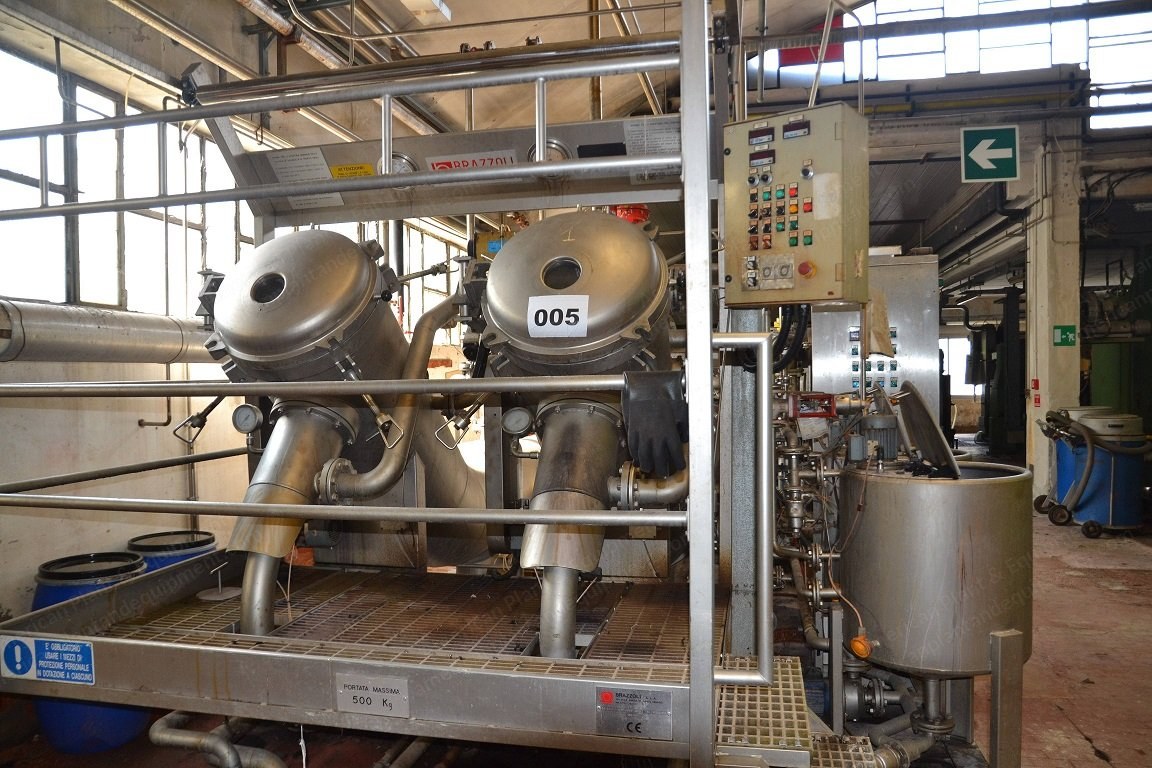 Brazzoli, Sirio HT 400, 2002, High Temperature Long Tube Jet, 2 Tubes, 400kg Capacity