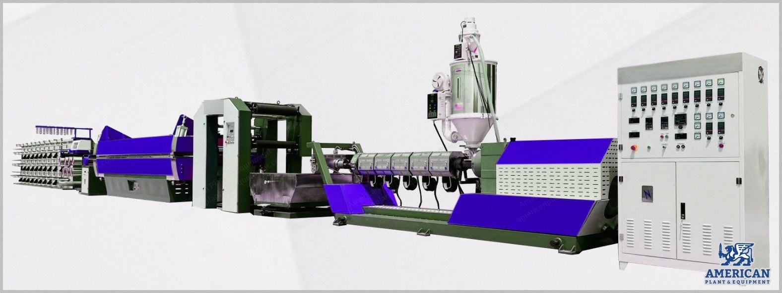 NovaStar, SY120, PP Raffia Twine Extrusion Line, 3000kg/24h, 90mm Screw, 45kW
