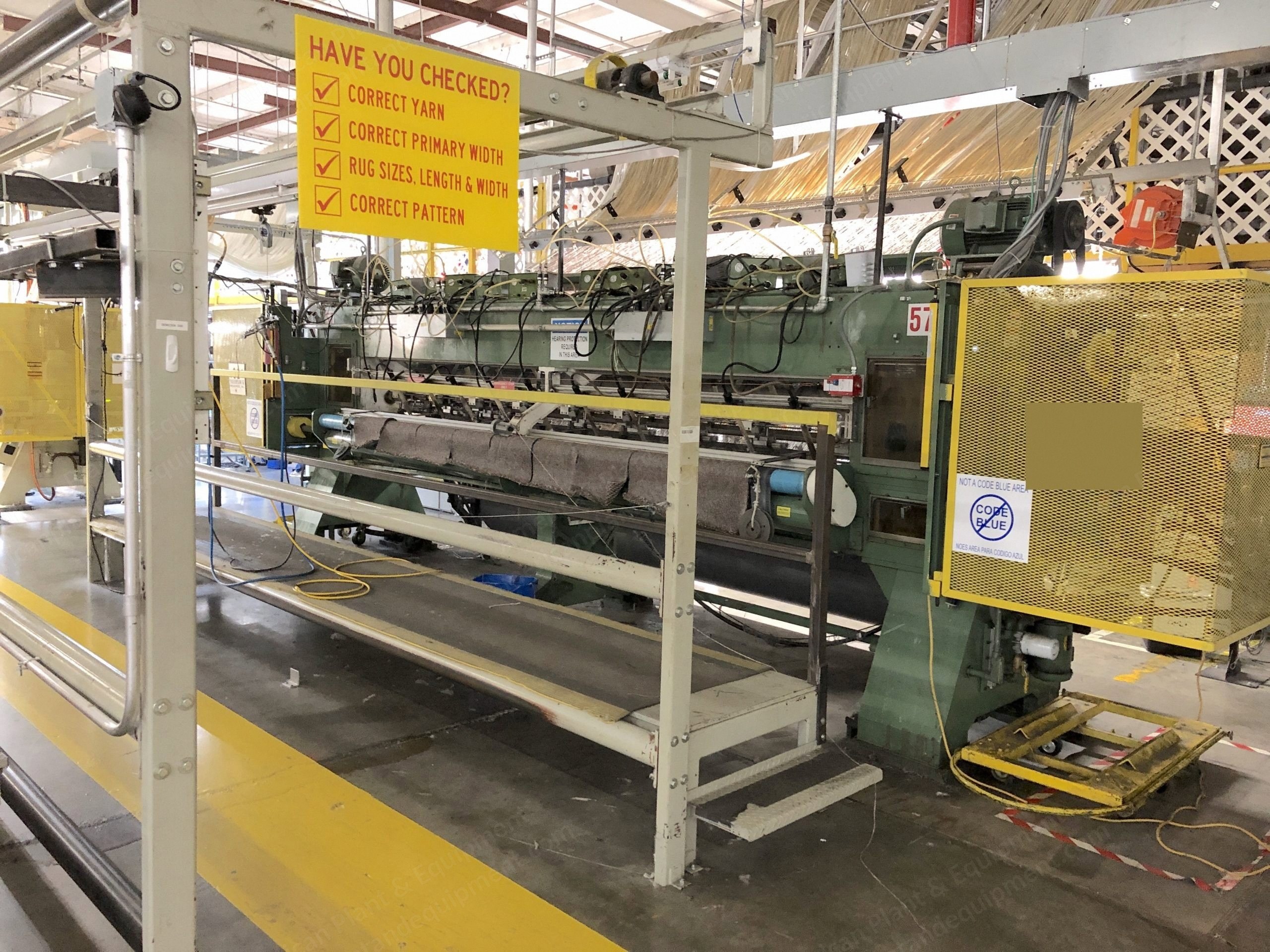 CMC, Loop Pile Tufting Machine, 1996, 4000mm, 5/32 Gauge, Servo Yarn Feed