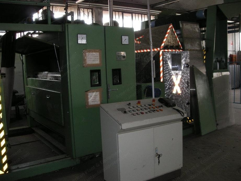 Osthoff, PK 94, 1996, Cloth Singeing Line, 1800mm Working Width, Double Brusher, Steaming Section