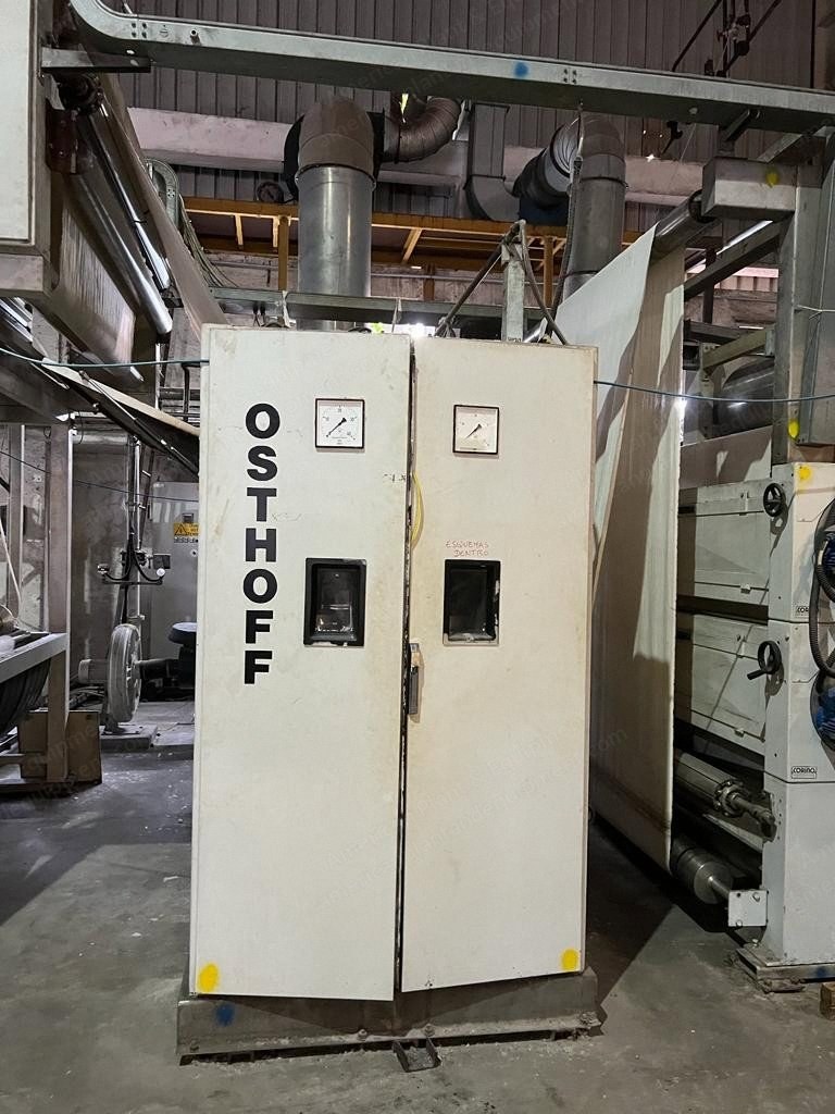 Osthoff, Singeing Machine, 2002, 2200mm Working Width, Double Burner, Corino Desizer