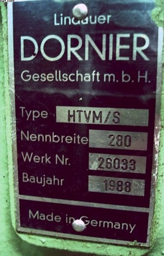 Dornier, HTVM/S, 1988, 2800mm, Staubli Mechanical Dobby 2037, Pick and Pick