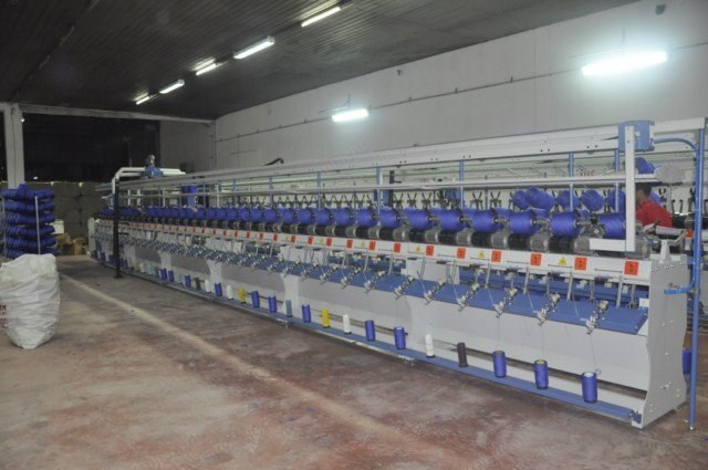 Milhan Makina, Final Winding Machine, 15 Spindles, 10" Grooved Drum, 200-1000 m/min