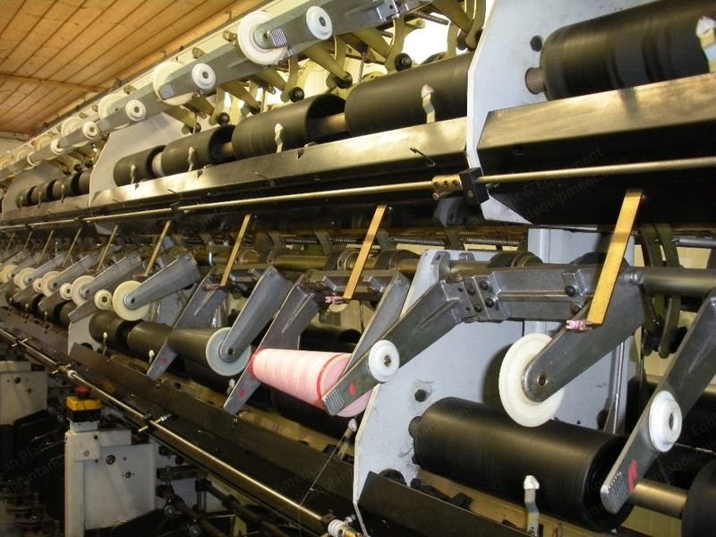 Menegatto, 1500/1P/T80, 2000, Covering Machine with Ratti CN Pirn Winder, 80 Spindles