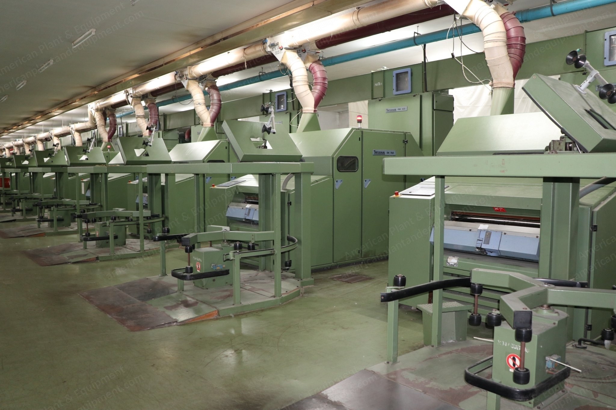 Truetzschler, DK 760, 1994, Carding Machines, FBK 533 Chute Feed, 40x48 Inch Can Changer