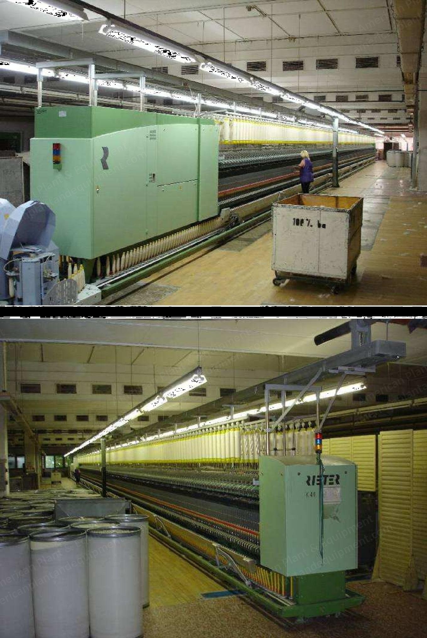 Schlafhorst, Autoconer 338, 2002/2003, 26/28 Spindle Places, Loepfe YM Electronic Cleaner, Linked with K44 Ring Spinner