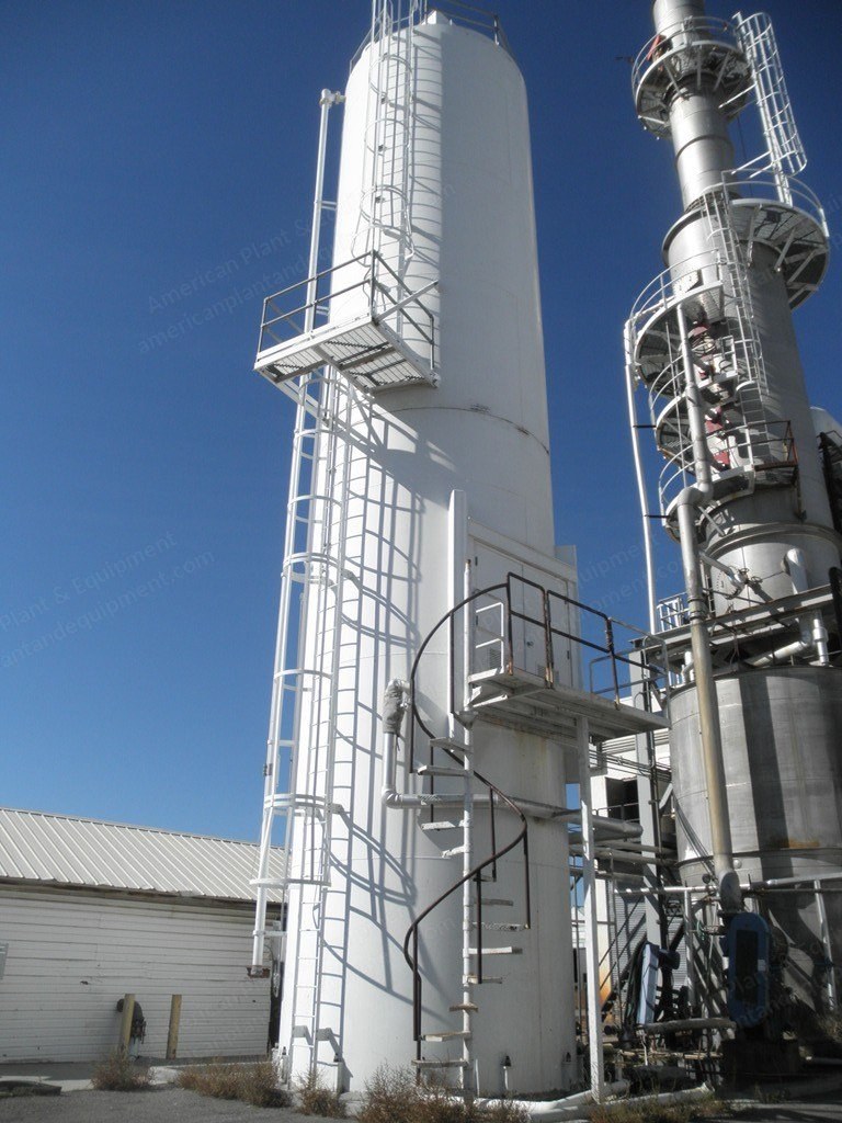 Portec Silo, 25,000 Gallon, 12' x 30', Carbon Steel Paddle Mixer, Sweco Screen