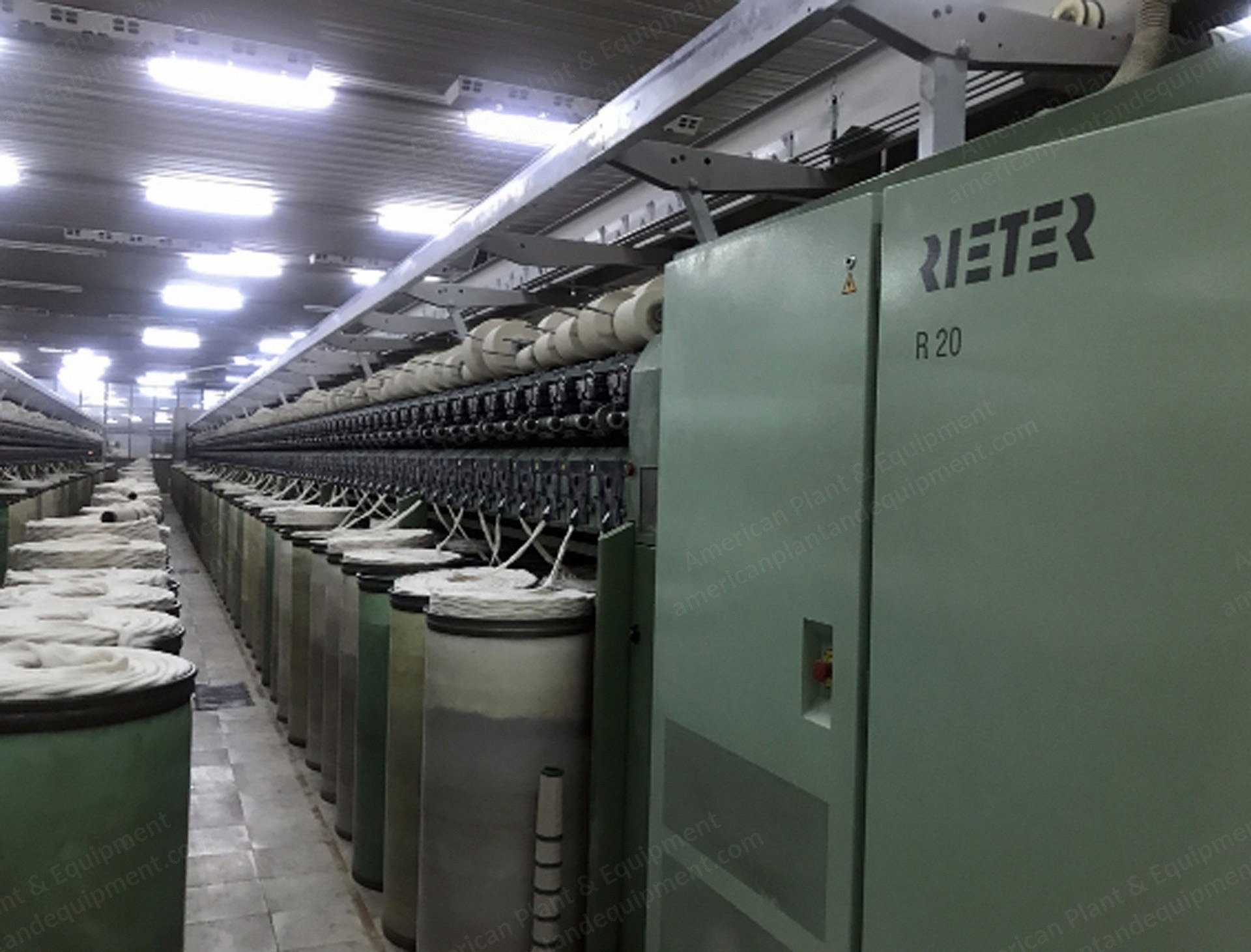 Rieter, Complete Open-End Spinning Mill, 1995 to 2002, 11x Open-End Spinning Machines, 9x Drawing Frames, 6x Carding Machines