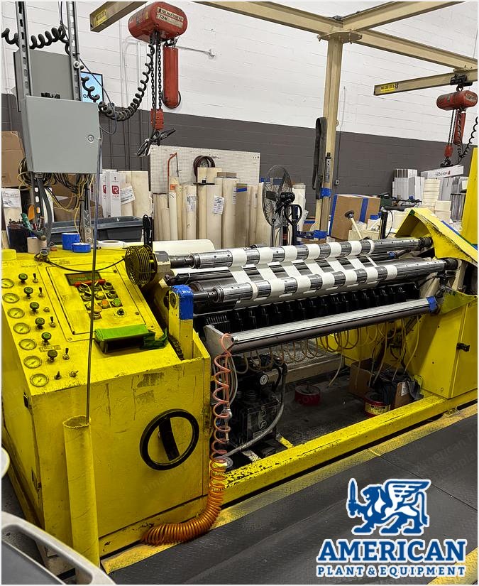 Arrow, Duplex Slitter Rewinder, 54 inch, 18 inch Rewind, Score Cut, Fife Guide