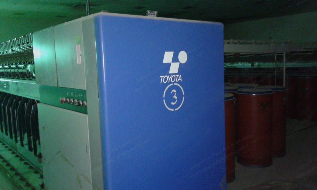 Toyota, FL-16, 1997, 120 Spindles, Closed Type Flyer, Oil Bath, SKF 4 over 4, 6" Bobbin Diameter