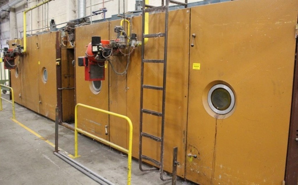 Anglada, Turbang Compact Rotor, 1991, Continuous Tumbler, 2000mm Working Width, 2 Chambers, Gas Heated