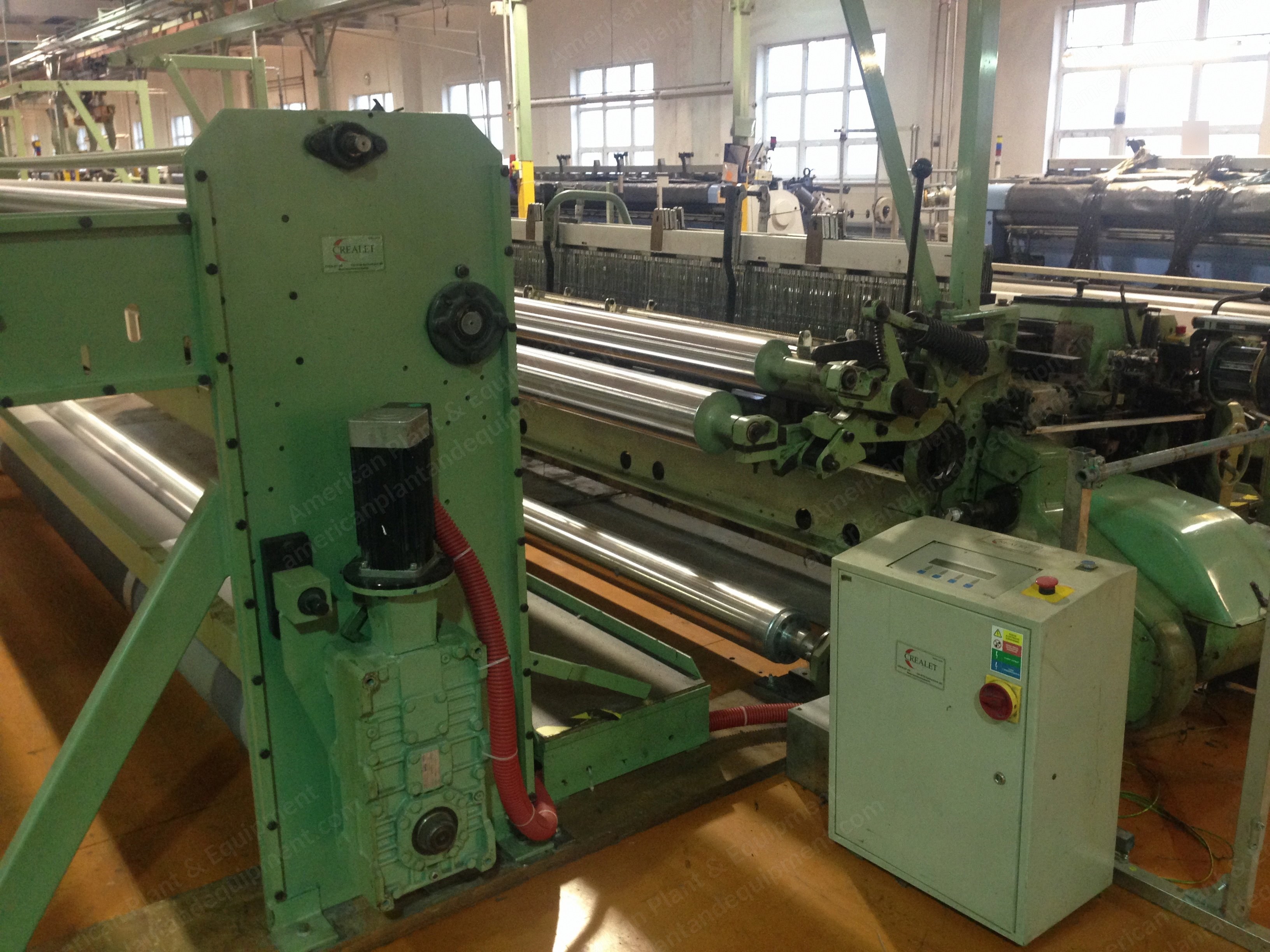 Sulzer, PU 183" ES E10 D2, 1986, 183" Width, Cam Motion, 10 Heald Frames, Running Polypropylene Tape