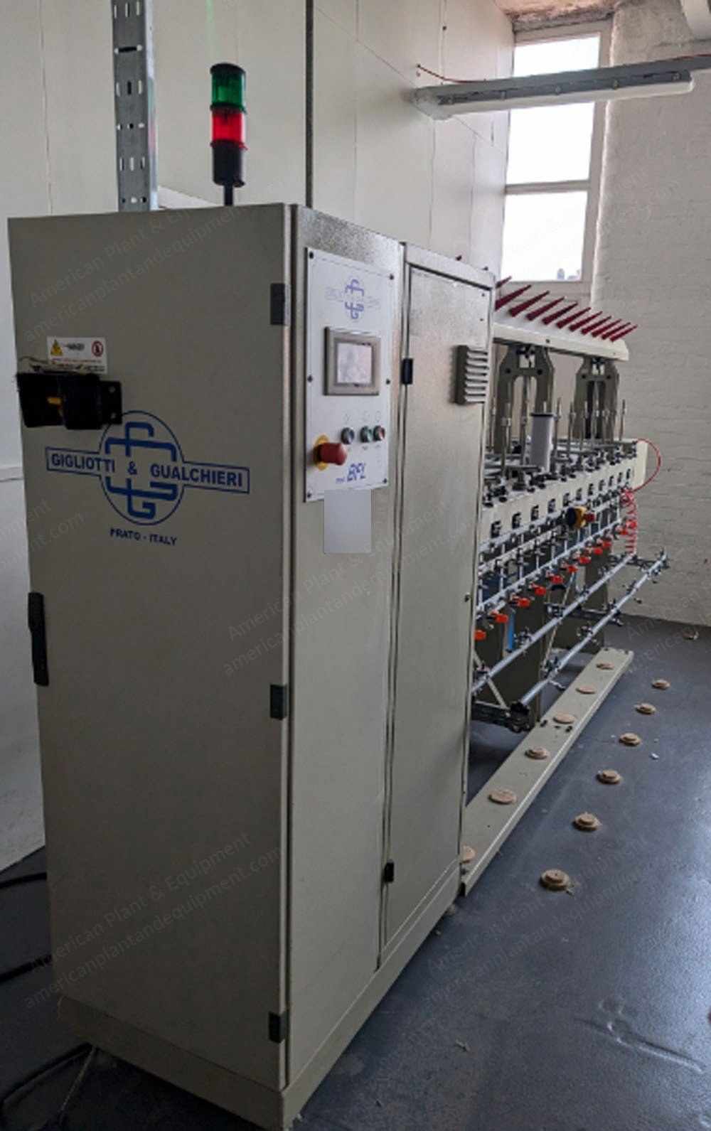 Gigliotti & Gualchieri, Fantaroc Fil-ST2 6M, 2008, Fancy Twisting Machine, 48 Spindles, Twin Hollow Spindles, 200mm Traverse Winding