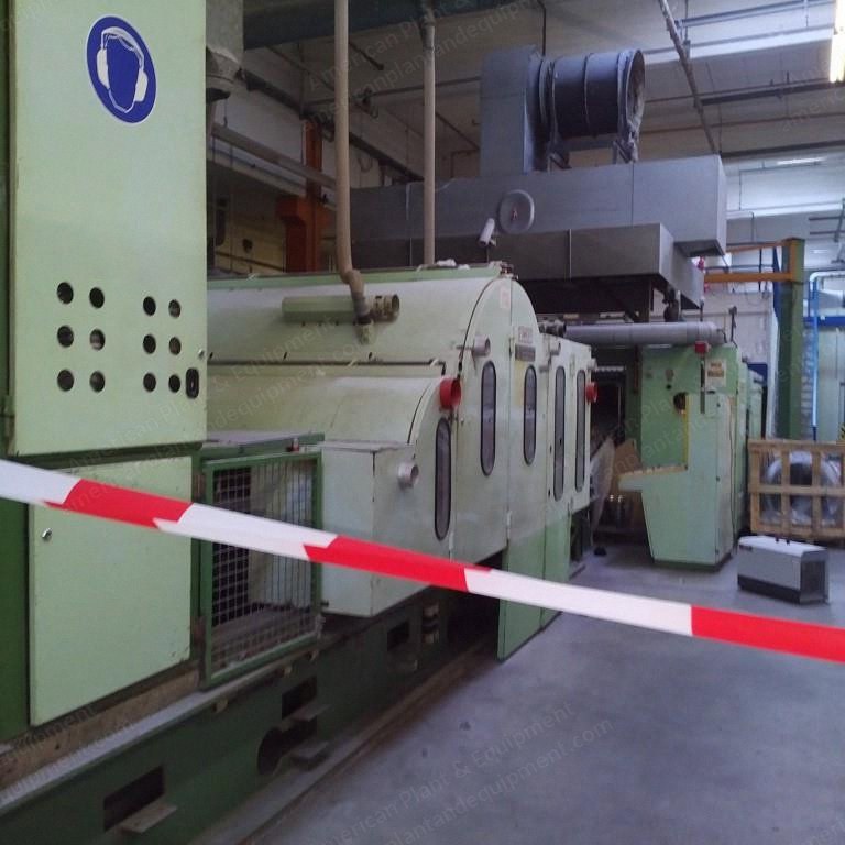 Trutzschler FBK Volumetric Hopper Feeder and Spinnbau Double-Doffer Card, 2500mm Working Width, Refurbished