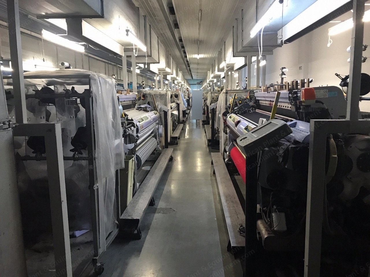 Somet, Alpha PGA, 2006 to 2011, Rapier Looms, Working Width 2200mm, Staubli 2670 Dobby, 8 Colors