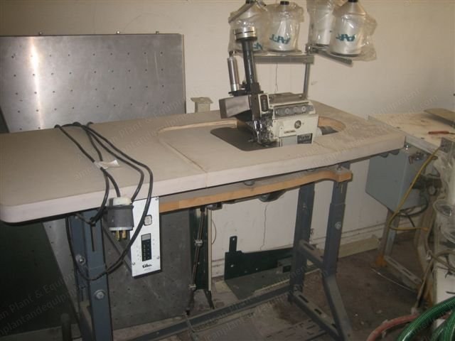 Porter, Model 2002, Serger Flanger, with Table and Motor, Synchronizer