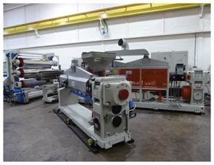 Omipa, Union Coextrusion Sheet Line, 2002, 2000mm Width, 120mm and 90mm Extruders, 3 Roll Stack