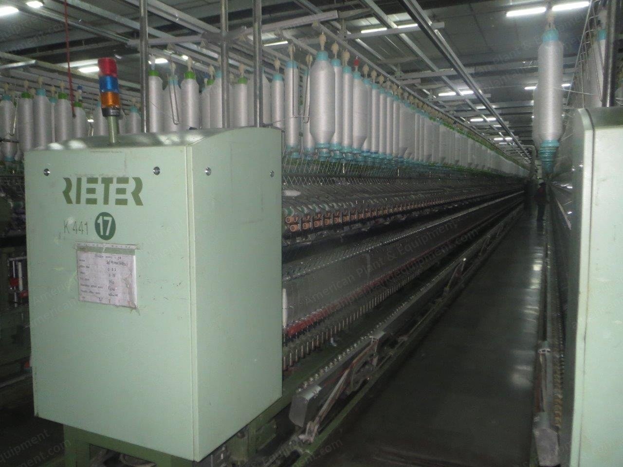 Rieter, K-441, 2007, Ring Frame with Muratec Link Coner, 1200 Spindles, 30 Drums