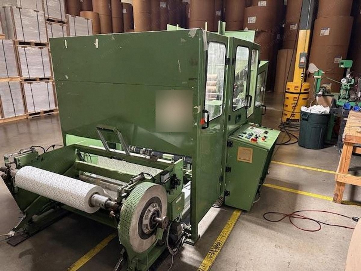 Moller, TRW1000, 40" Counter Roll Machine, 9-7/8" Max OD, Automatic Core Feed